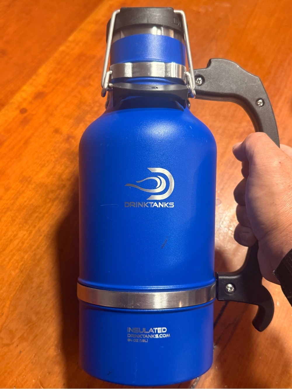 Blue Insulated Growler with Handle